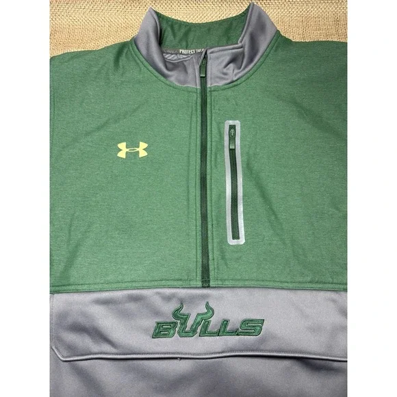 Under Armour JACKET Mens 3XL Infared Cold Gear Pullover USF South Florida Bulls